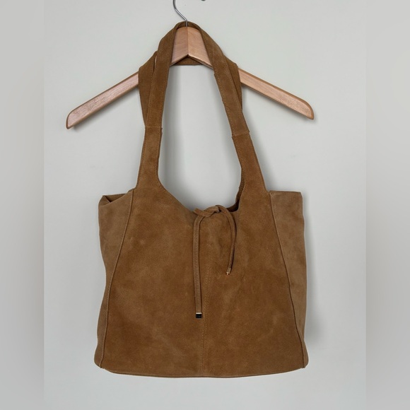 Mango Suede Medium Shopper Bag in Tan - Picture 3 of 12